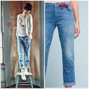 Pilcro and Letterpress carpenter jeans